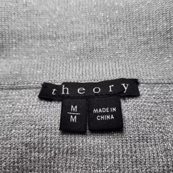 Theory Doreene Wool Metallic Skater Skirt - Picture 6 of 9